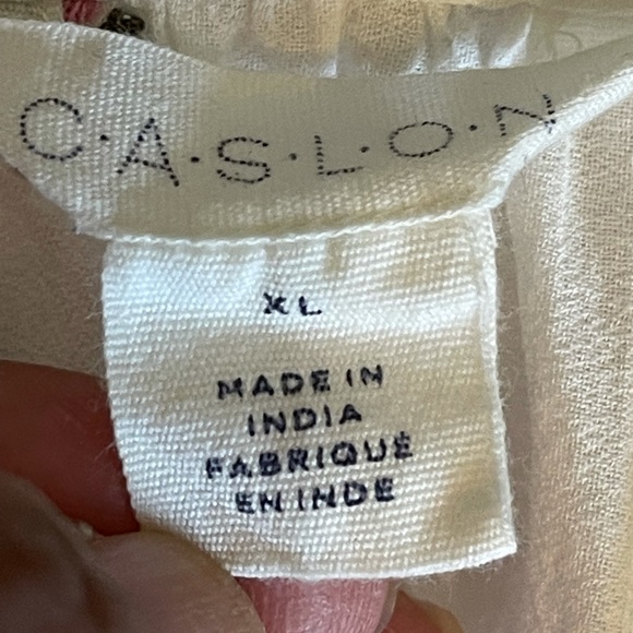 Pink Floral Embroidered Boho Peasant top - Picture 8 of 12